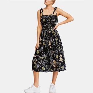 Free People Isla Floral-Print Midi Dress